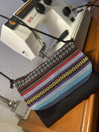 Bolso bandolera tela manchega Alfa