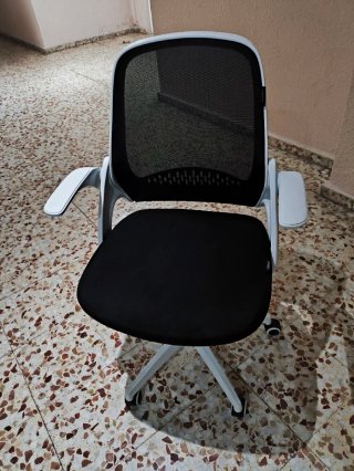 Silla de escritorio con reposa brazos abatibles