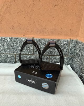 Staffa da equitazione di sicurezza da adulto nero