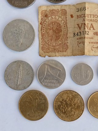 LOTTO COLLEZIONE 17 VECCHIE LIRE ITALIANE