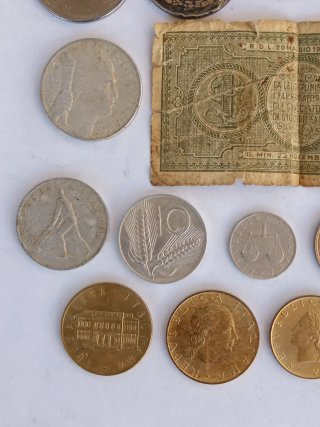LOTTO COLLEZIONE 17 VECCHIE LIRE ITALIANE
