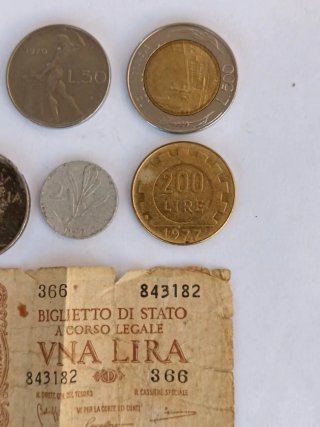LOTTO COLLEZIONE 17 VECCHIE LIRE ITALIANE