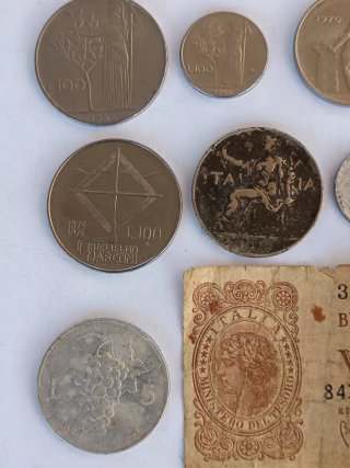 LOTTO COLLEZIONE 17 VECCHIE LIRE ITALIANE
