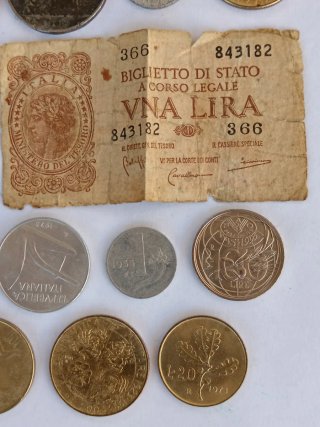 LOTTO COLLEZIONE 17 VECCHIE LIRE ITALIANE
