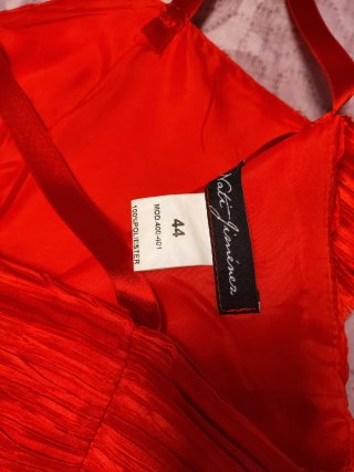 Vestido rojo con torera talla 44