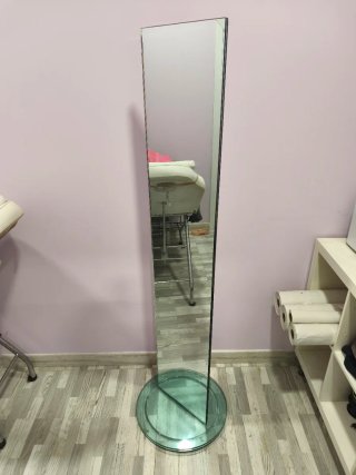 Espejo de pie base cristal giratoria 360°