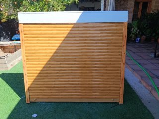 Ventanas de aluminio imitación madera