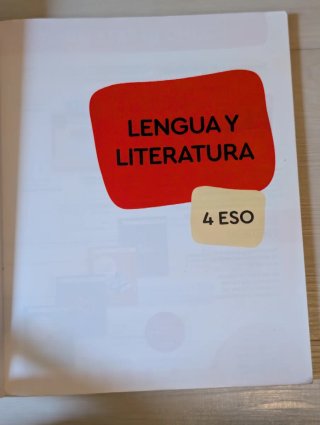 Libro Lengua y Literatura, edición Edebè, 4 ESO