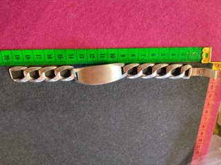 Pulsera esclava plata maciza