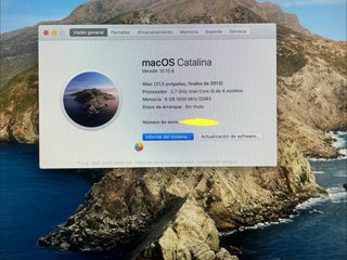 iMac 21,5 2014 Plata