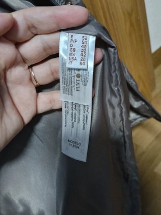 Cazadora Punto Roma Talla 52 Marrón Mujer
