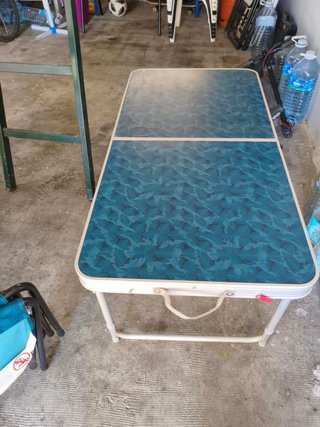 Mesa plegable camping + 4 sillas
