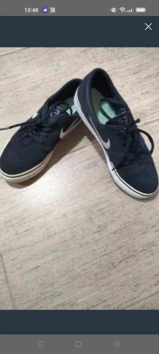 Nike Bambas Tela Mujer Negras