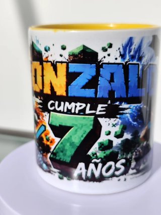 Taza Goku Dragon Ball Z y Minecraft
