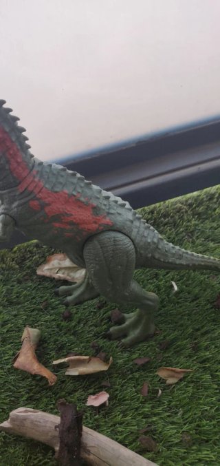 Dinosaurio Juguete Mordedor Verde y Rojo
