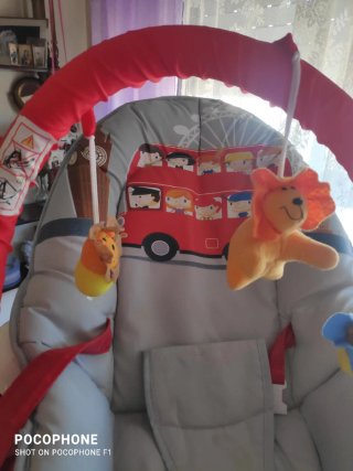 Hamaca para bebé con arco de juegos
