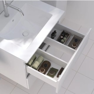 Mobile bagno sospeso bianco