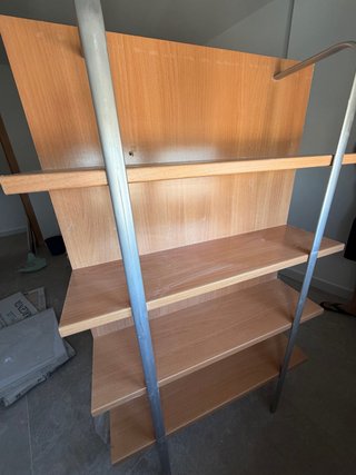 Estantería madera y metal