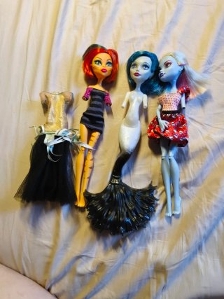 Lote Muñecas Monster High Incompletas