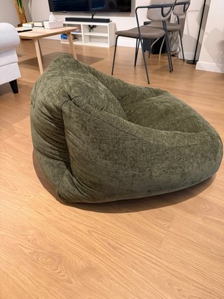 Puff Sillón Sklum Thiago 90cm Verde