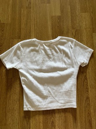 Camiseta blanca básica manga corta