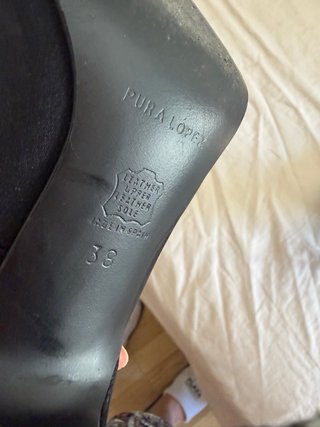 Pura Lopez Zapatos Ceremonia Piel Talla 38