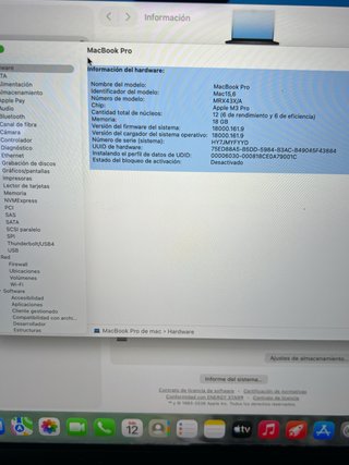 MacBook Pro 14 M3 Pro 1TB 18GB 2023