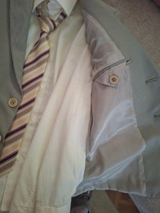Traje comunión niño beige