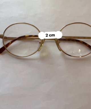 Occhiali da vista Gucci oro e marrone