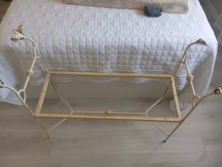 Pie de cama hierro forjado artesanal