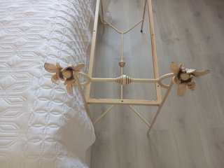 Pie de cama hierro forjado artesanal