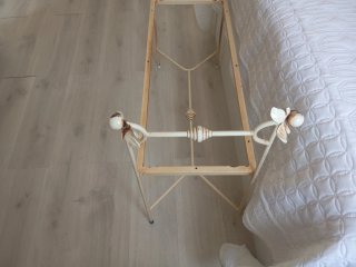 Pie de cama hierro forjado artesanal