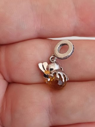 Charm ape con barattolo di miele S925