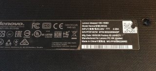 Lenovo Ideapad 100-15IBD i3 8GB RAM (sin disco)