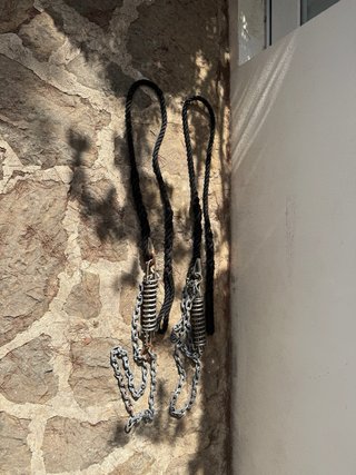Amarras con gaza y muelles