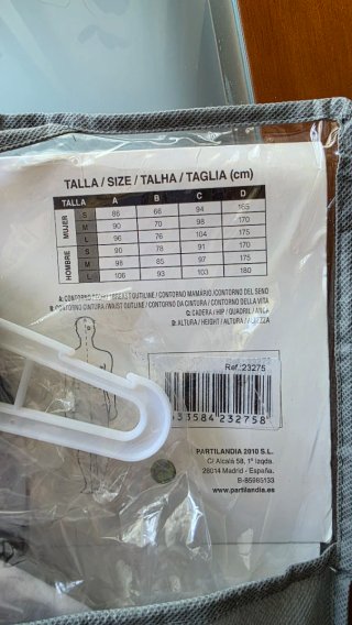 Disfraz Preso Sangriento Talla XL.
