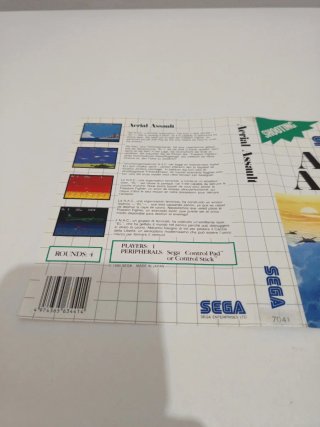 Carátula Aerial Assault Master System Sega