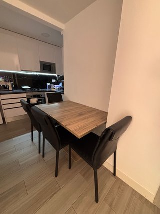 Mesa de comedor moderna madera extensible, con mes
