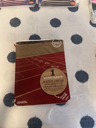 Libro de le matematicas anaya 1 de barchillerato