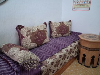 3 Sofás Marroquí Tela y Madera
