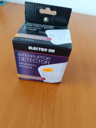 Interruptor Detector Movimiento IR Pared