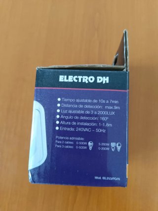 Interruptor Detector Movimiento IR Pared