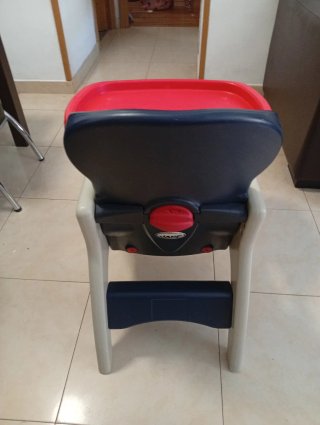 Silla trona para niñ@, bebé, azul y roja