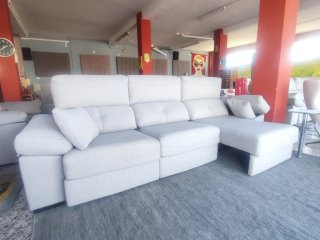 Sofá 3 plazas 295cm tela beige