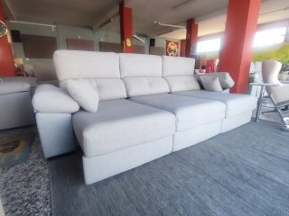 Sofá 3 plazas 295cm tela beige