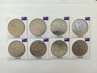 Monedas Gibraltar Barcelona 92 (Lote de 8 monedas)