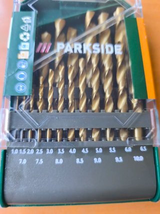 Set Brocas HSS Parkside 19 Piezas