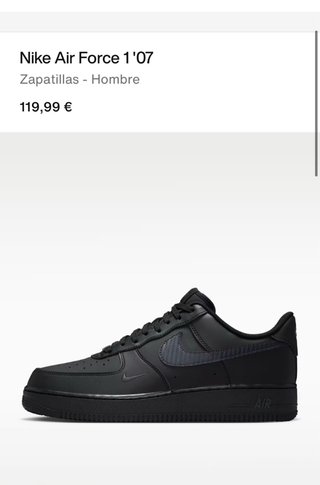 Zapatillas Nike Air Force 1 Negras