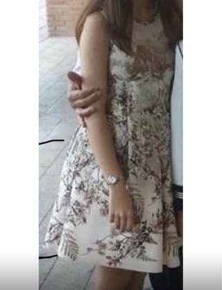 Vestido Jakie estampado montaña y flores
