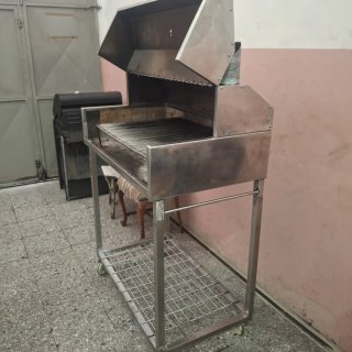 Barbacoa Móvil de acero inoxidable